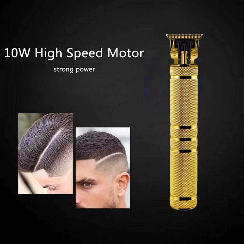 Cordless Trimmer, Men's Bald Hair Clipper T-Shaped Hair Clipper Zero Clearance Detail Contour Razor