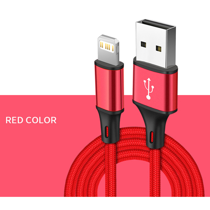 3m Daten USB Ladegerät Kabel Pro iPhone X XS Max 13 12 11 5 8 7 6 6s Plus SE Apfel iPad 3A schnell aufladen Telefon Kabel kurz lang Kabel: verrotten / 0.5m
