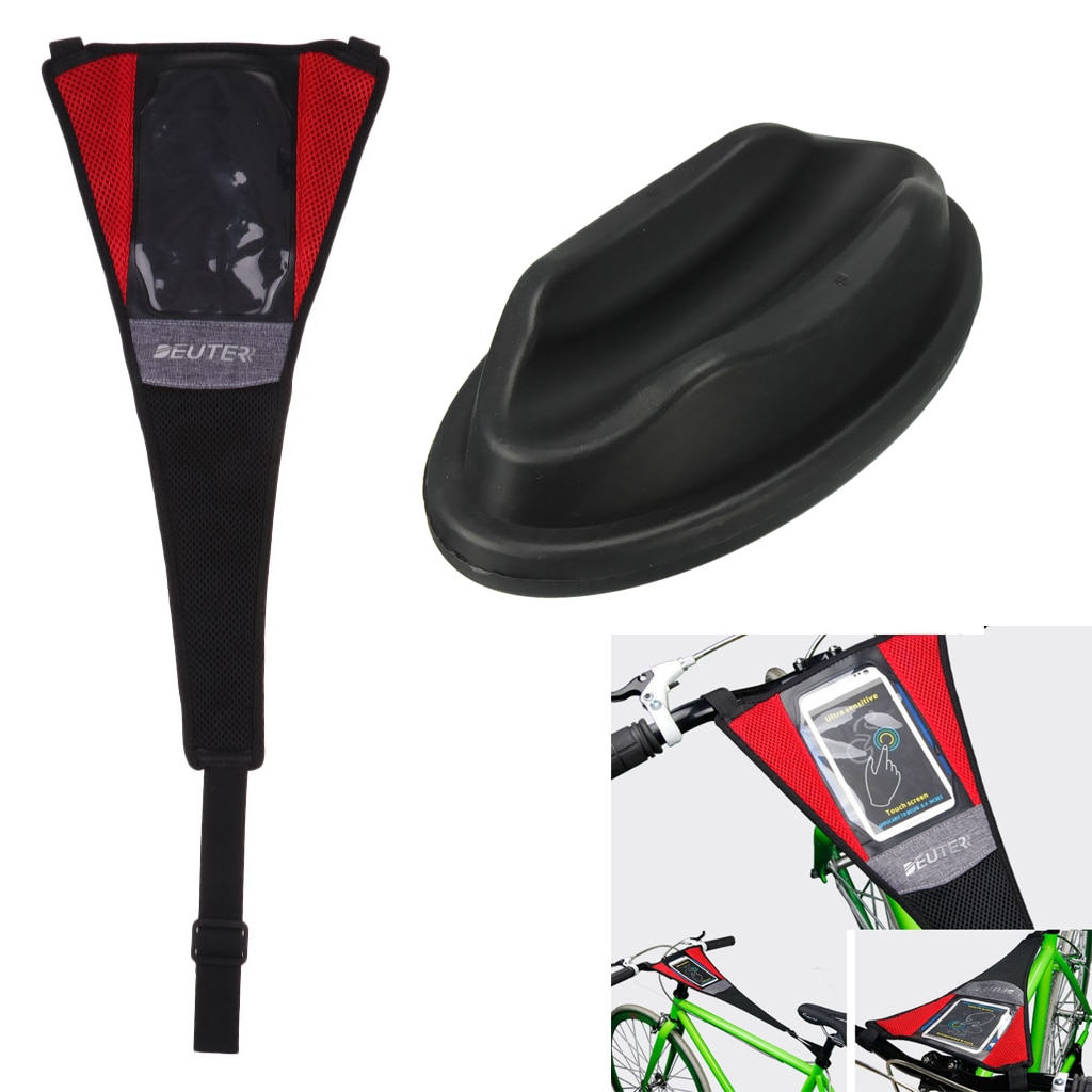Bike Trainer Sweat Catcher Strap Frame Guard &amp; Front Wheel Riser