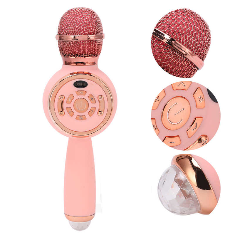 Microfono per auto Stereo Surround Sound Karaoke Mic per canto