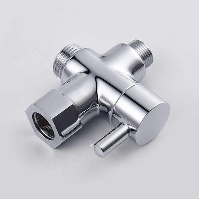 Schlecht Wc Bidet Ventil 3/8 "Durcheinander T Adapter Umsteller Verchromt Bidet Shattaf Spritzgerät Kontrolle Wasser abschaltung Ventil schwarz