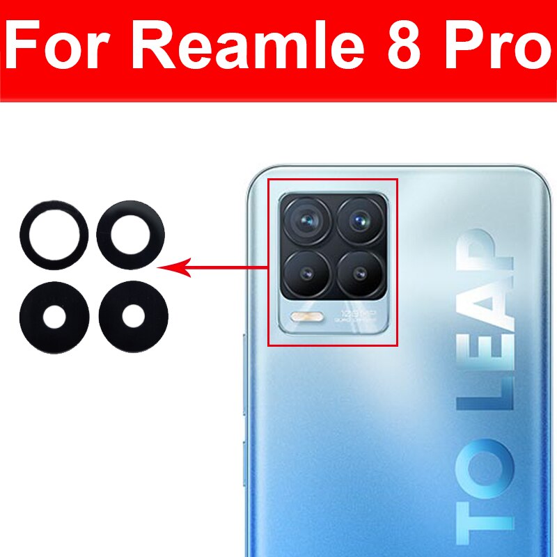 Terug Achteruitrijcamera Glas Lens Voor Oppo Realme 7 8 Pro 7i 8i 8S Global 5G Achteruitrijcamera lens Voor Realme 7pro 8pro Met Sticker Reparatie