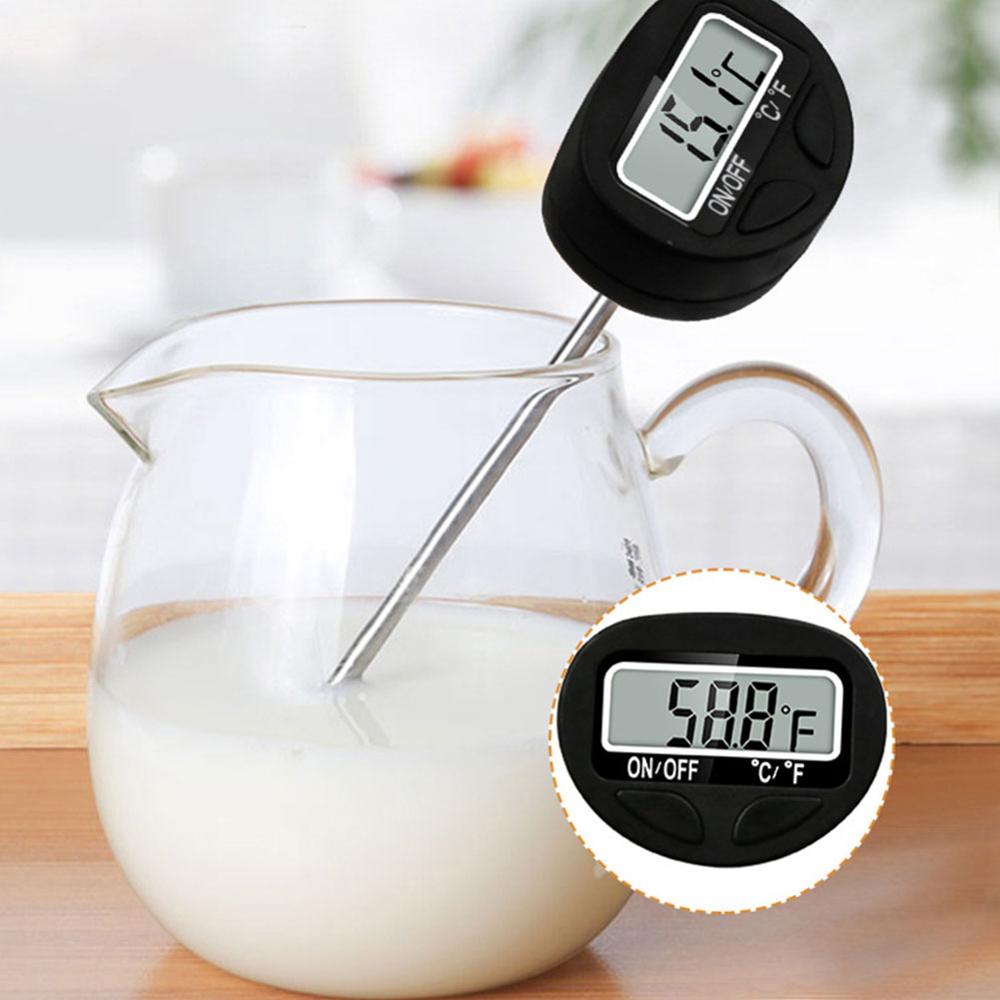 BELTI Thermomètre à Lait Et Viande Mécanique - Sonde Acier Inoxydable Cuisine Pour Barbecue, Friture Et Bonbons