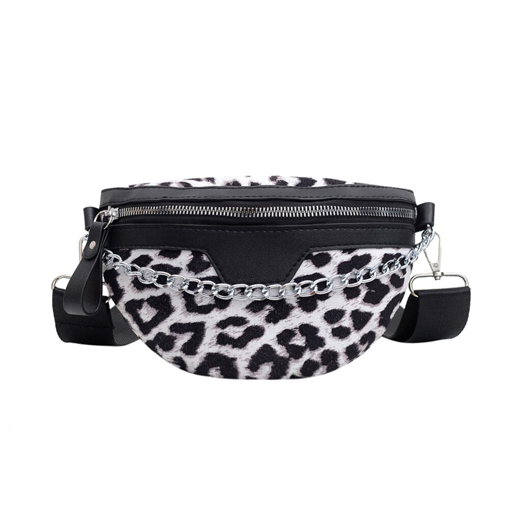 Bolsa de pecho de piel sintética con animales para mujer, bolsa de cinturón bandolera con cremallera, bolso de pecho clásico Vintage: C