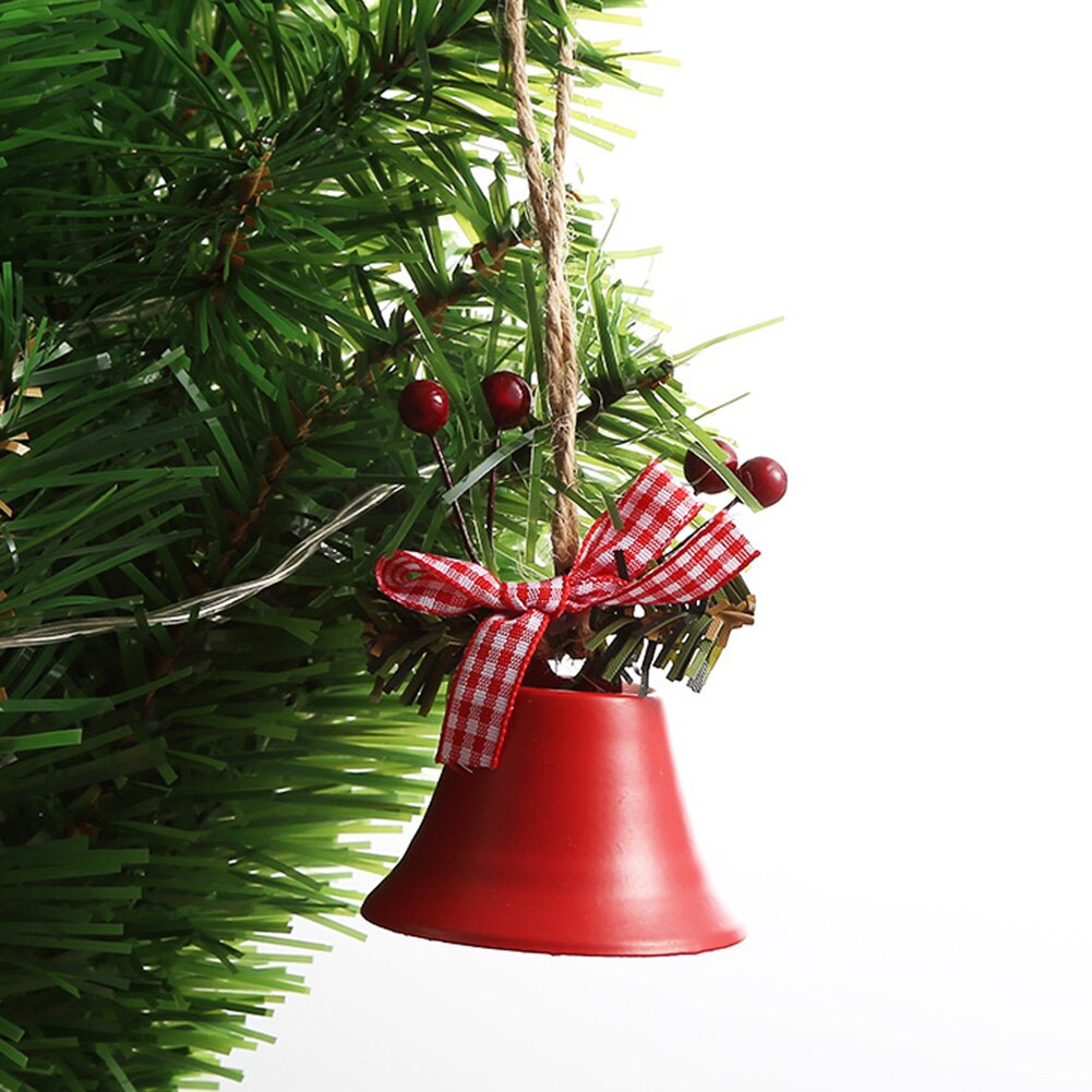 Christmas Bell Iron Xmas Tree Hanging Pendant Jingle Bell Painted Bells Red Green White Home Decoration Christmas Ornament: A5