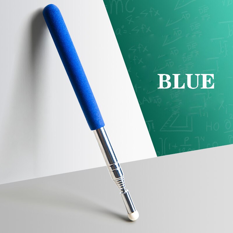 Retractable Teacher's Pointer Stainless Steel Multifunctional Teaching Supplies School Teacher Tools Student Stationery: Blue