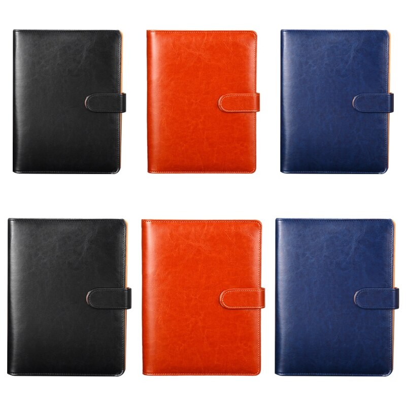 A5 B5 Leather Notebook Diary Notepad Sketchbook Business Journal Planner Agenda Organizer