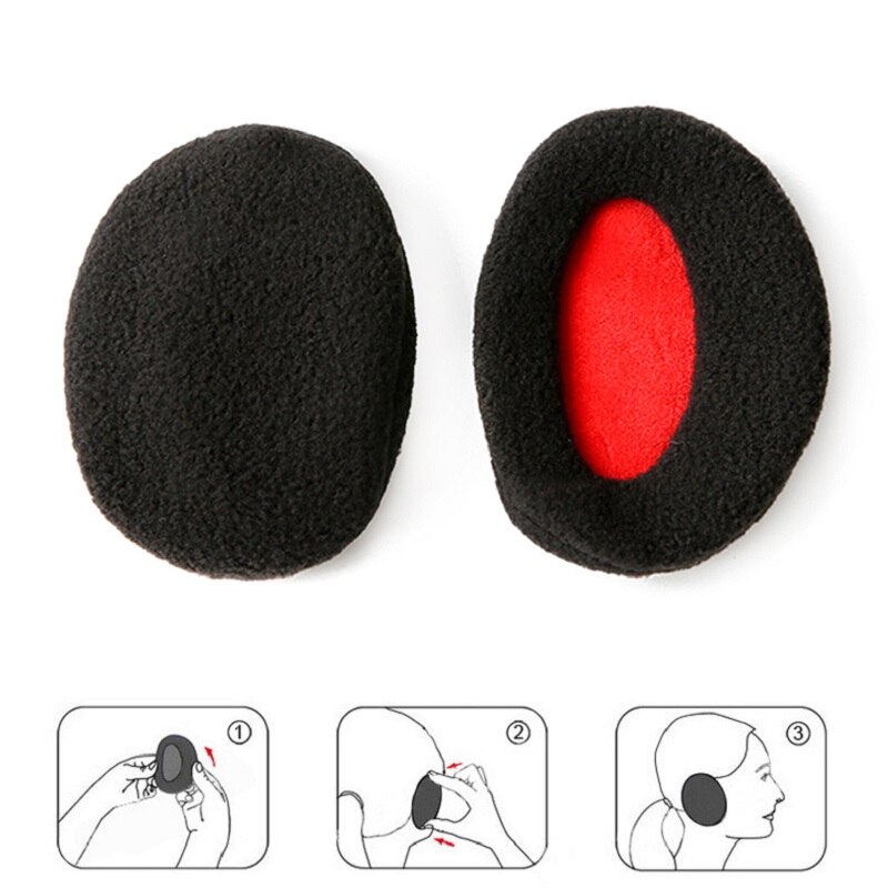 Winter Ear Cover Bandless Ear Warmers Earmuffs Foldable Ear Cover for Adult Men Women