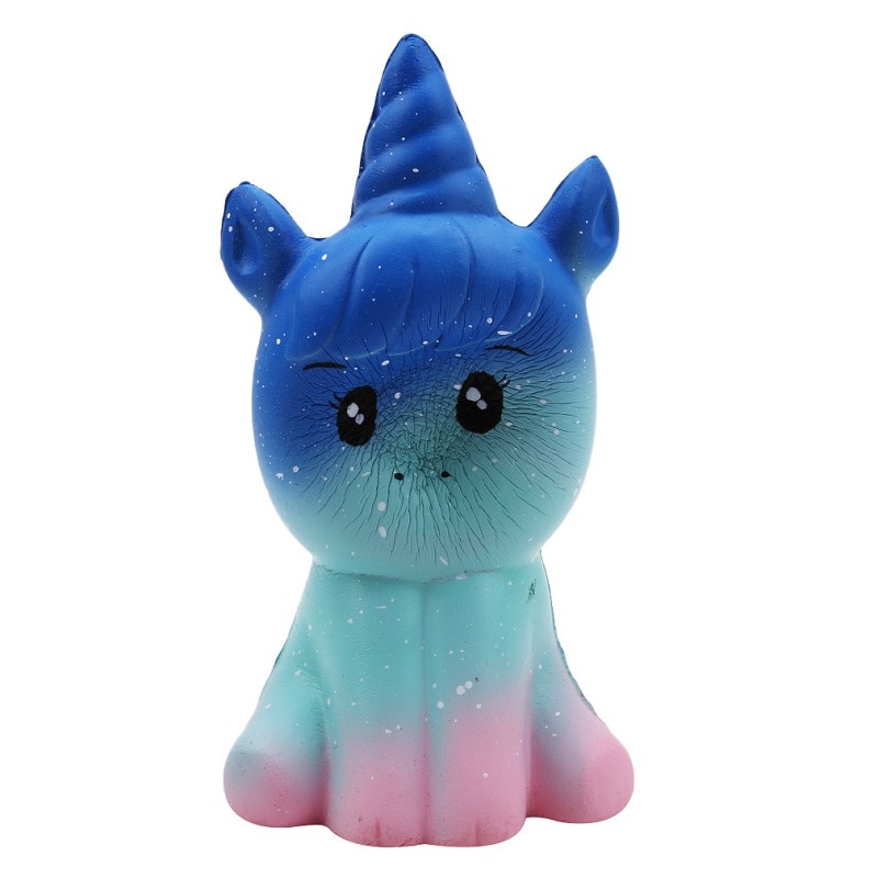 unicornio encantador Squishy simulación de poliuretano pan lento Rising perfumado suave apretar el alivio del estrés para chico de Navidad