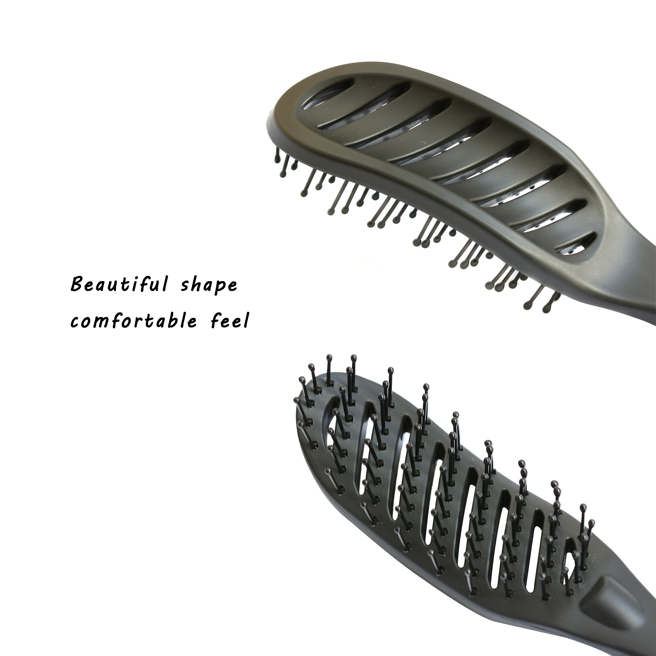 Salón de belleza , peine con ventilación curvada de calor antiestático, cepillos de dientes, peines de masaje para el cuero cabelludo, herramientas de peluquería