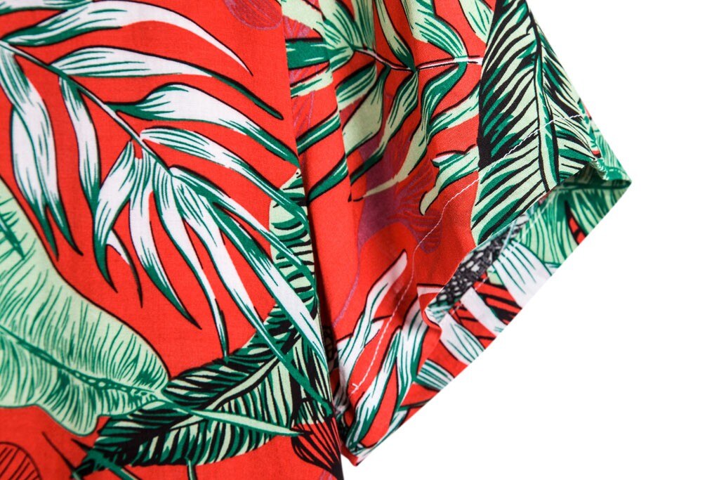 Novedad , camisa corta para hombre, camisa holgada con hebilla de esparcimiento, camisa de manga corta menétnica informal estampada hawaiana, camisa, blusa, camisa de verano