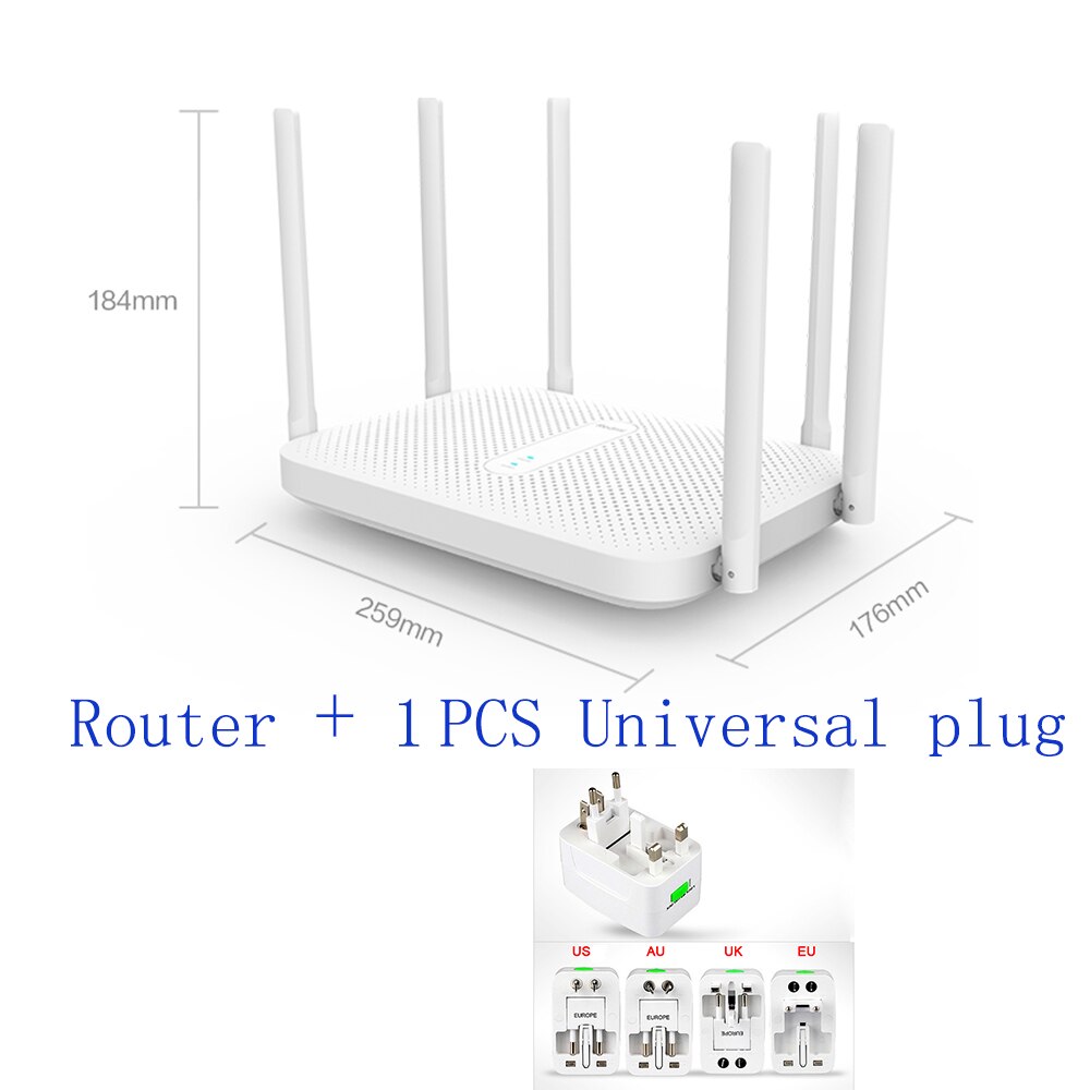 Originele Xiaomi Redmi AC2100 Router AC2100 2.4G 5.0Ghz 128Mb Ram 2033Mbps Wireless Router Wifi Repeater Werk met Mijia App: Universal plug