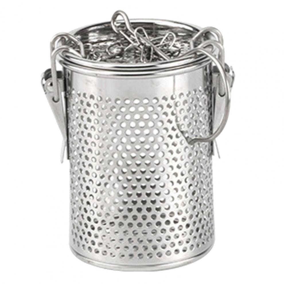 80% Sales! Seasoning Basket Chained Reusable Stainless Steel Cylindrical Seasoning Basket for Tea Lovers