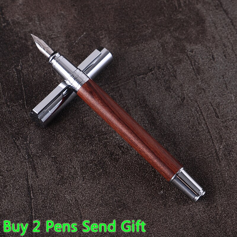 Nice Smell Rosewood Brand Ink Fountain Pen Writing Signature Pen Buy 2 Pens Send: Fountain Pen