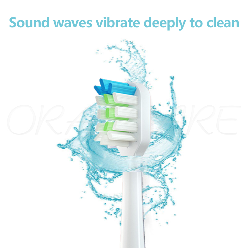 For Lebooo Huawei 2S/LBT203532A/LBT203552B Electric Toothbrush Head Diamond White Protection Replace Brush Head With Cover
