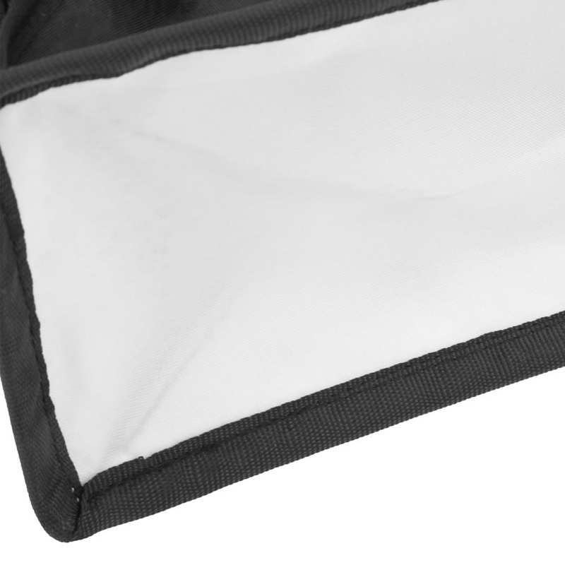Cámara superior Flash luz Softbox 8x15cm cuadrado pequeño portátil plegable accesorio negro