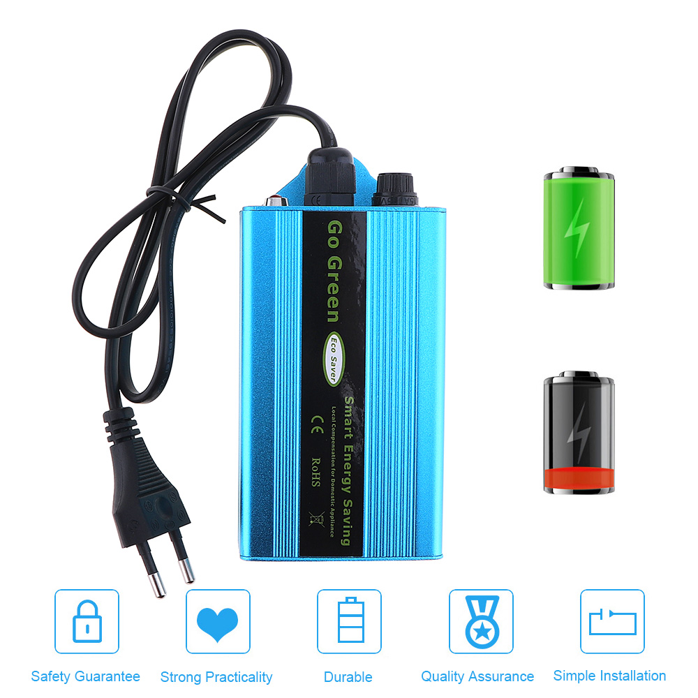 50KW Elektriciteit Opslaan Box 90-250V Power Factor Energy Saver Eu/Uk Plug Ahorrador De Elektriciteitsrekening killer Tot 35% Voor Thuis