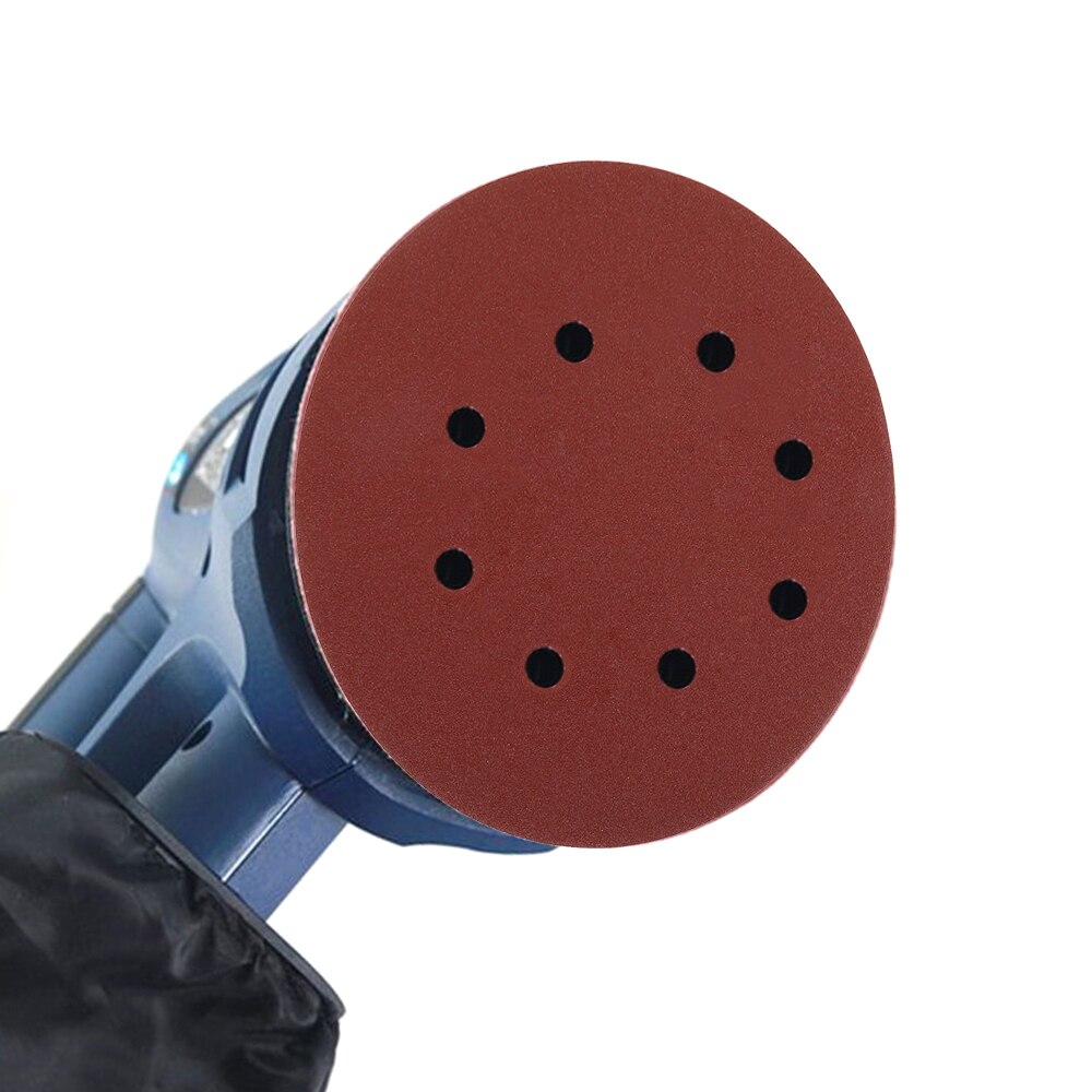 60/80/100pcs 5 Inch 125mm Round Sandpaper Eight Hole Disk Sand Sheets Grit 40-600 Hook and Loop Sanding Disc Polish