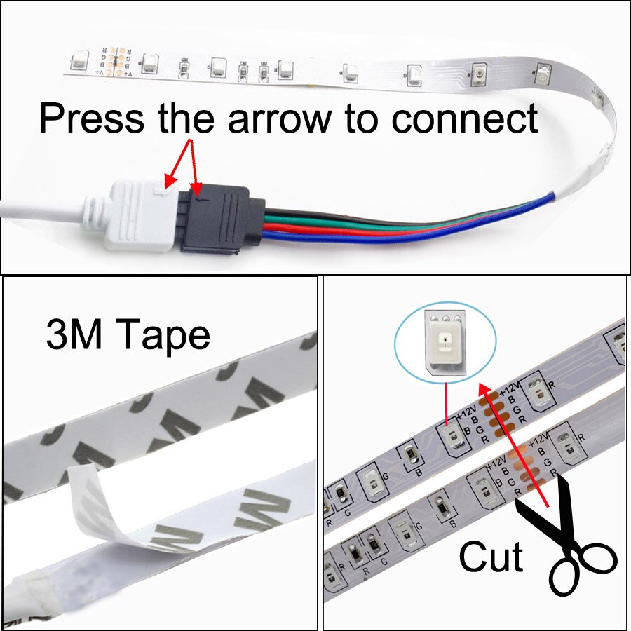 Led strip licht rgb rgbw smd 5050 strips waterdichte rgb led flexibele lint diode tape  dc12v 5m/ lot rgbw rgbww led lichtstrips