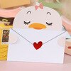 Enveloppe animal de dessin animé 30 pièces/ensemble, carte message de remerciement, carte de vœux d'anniversaire pour bébé, cartes de , feuille universelle: 1