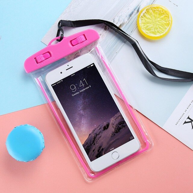 Funda Universal resistente al agua para teléfono móvil, carcasa protectora para Poco X3, IPhone 12, 7, Xr, X, 6s, 8, Samsung A50: Rose Red Color