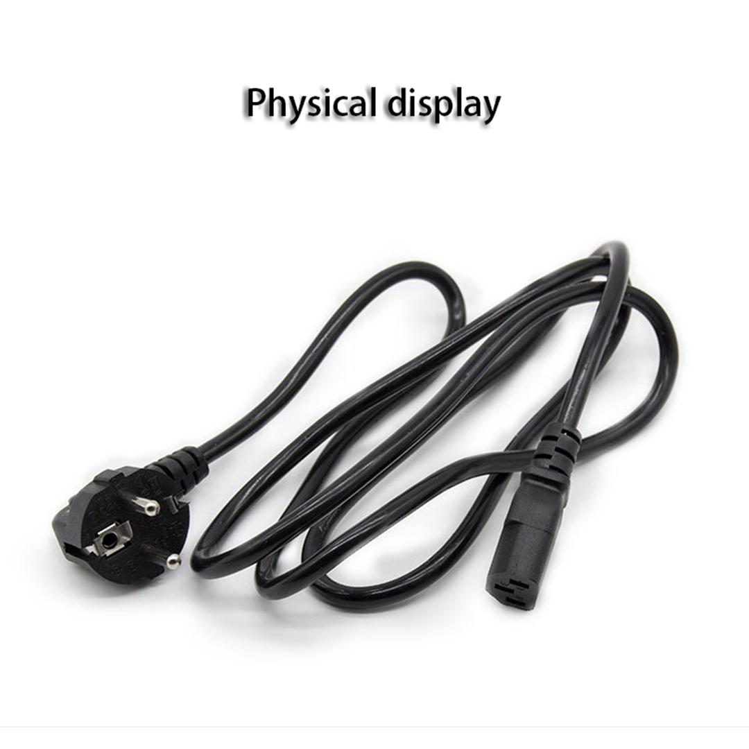 Eu universal three core pure copper power cord DC electrical charging adapter Computer host display cable connector