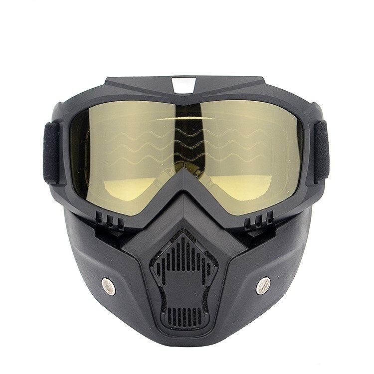 Winter Sport Schnee Ski Maske Berg bergab Skifahren Snowboarden Brille Maske Ski Googles Maske Ski Gogle Schnee Schlittschuh: Gelb