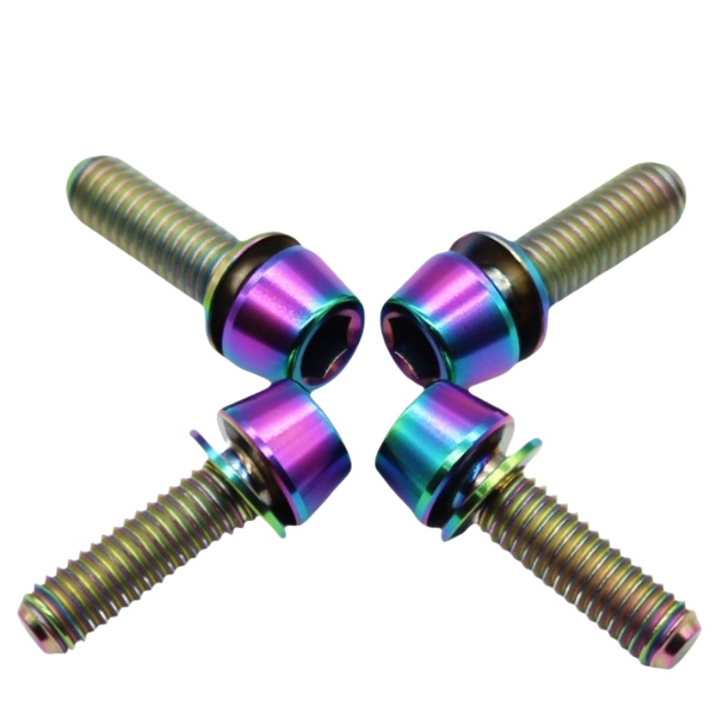 Fahrrad Lenkung Lenker Vorbau Schrauben Bolzen Bunte Edelstahl M5 * 20mm M6 * 20mm fahrrad Vorbau Schrauben/Abstandshalter Teile
