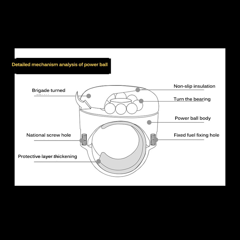 Auto stuurwiel bal booster universele metalen auto stuurwiel bal auto handbediening elektrische handgreep draaiknop