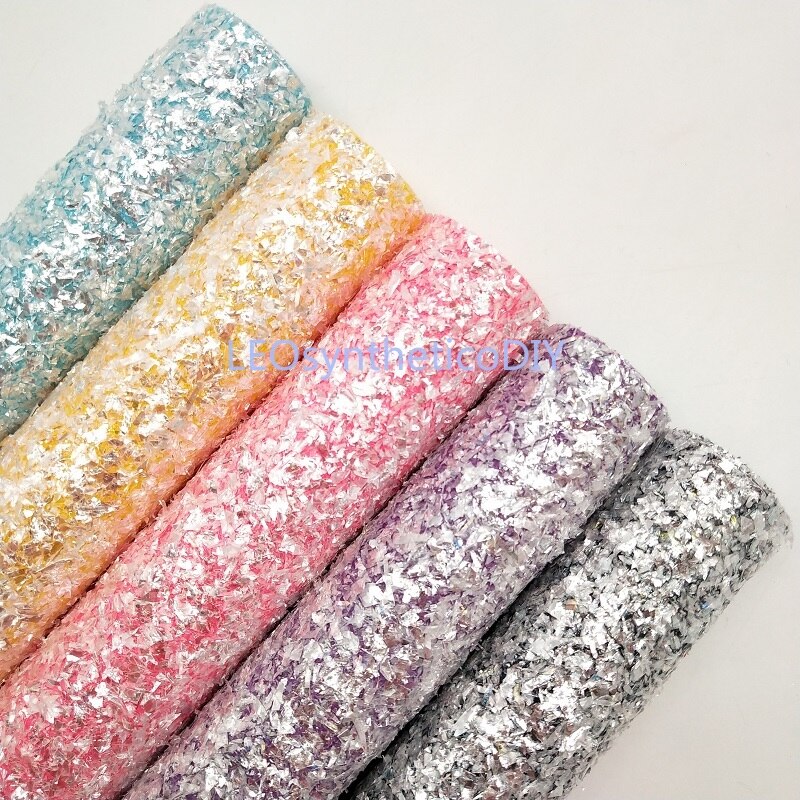 1Pc 21X29CM Glitter Fabirc, Crystal Glitter Leer, Glitter Lederen Lakens Voor Maken Bows Leosyntheticodiy T340A