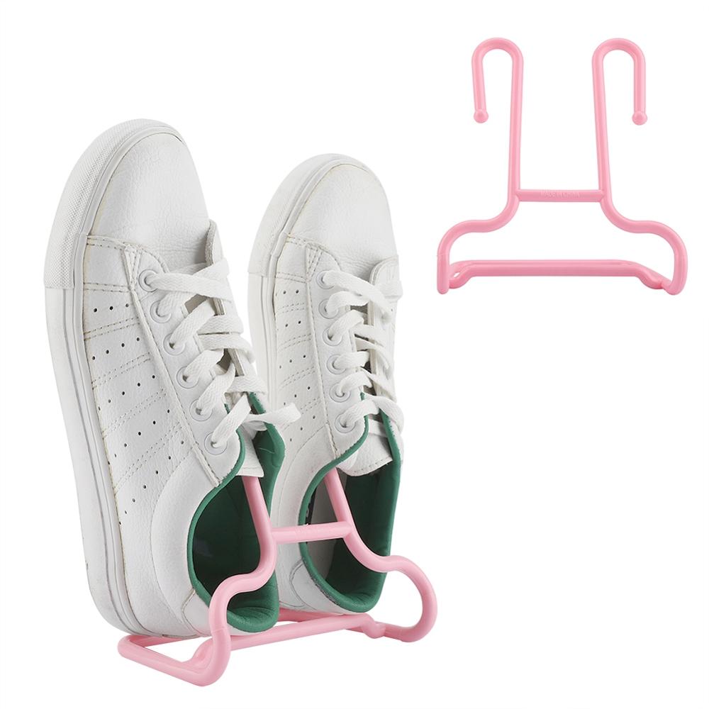 2 in 1 Multi-Function Shelf Drying Rack Space Saving Shoe Rack Stand Children Kids Shoes Hanging Storage Wardrobe Organizer