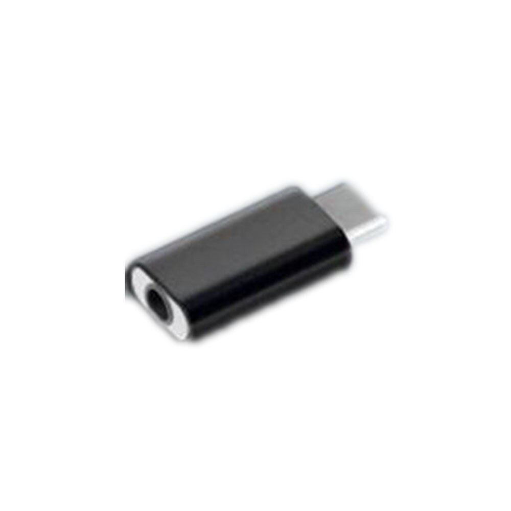 mini hodetelefonadapter hodesettkabel usb type-c  til 3.5mm jack spiltteromformer hann til famale hodetelefonkontakt til xiaomi: Svart