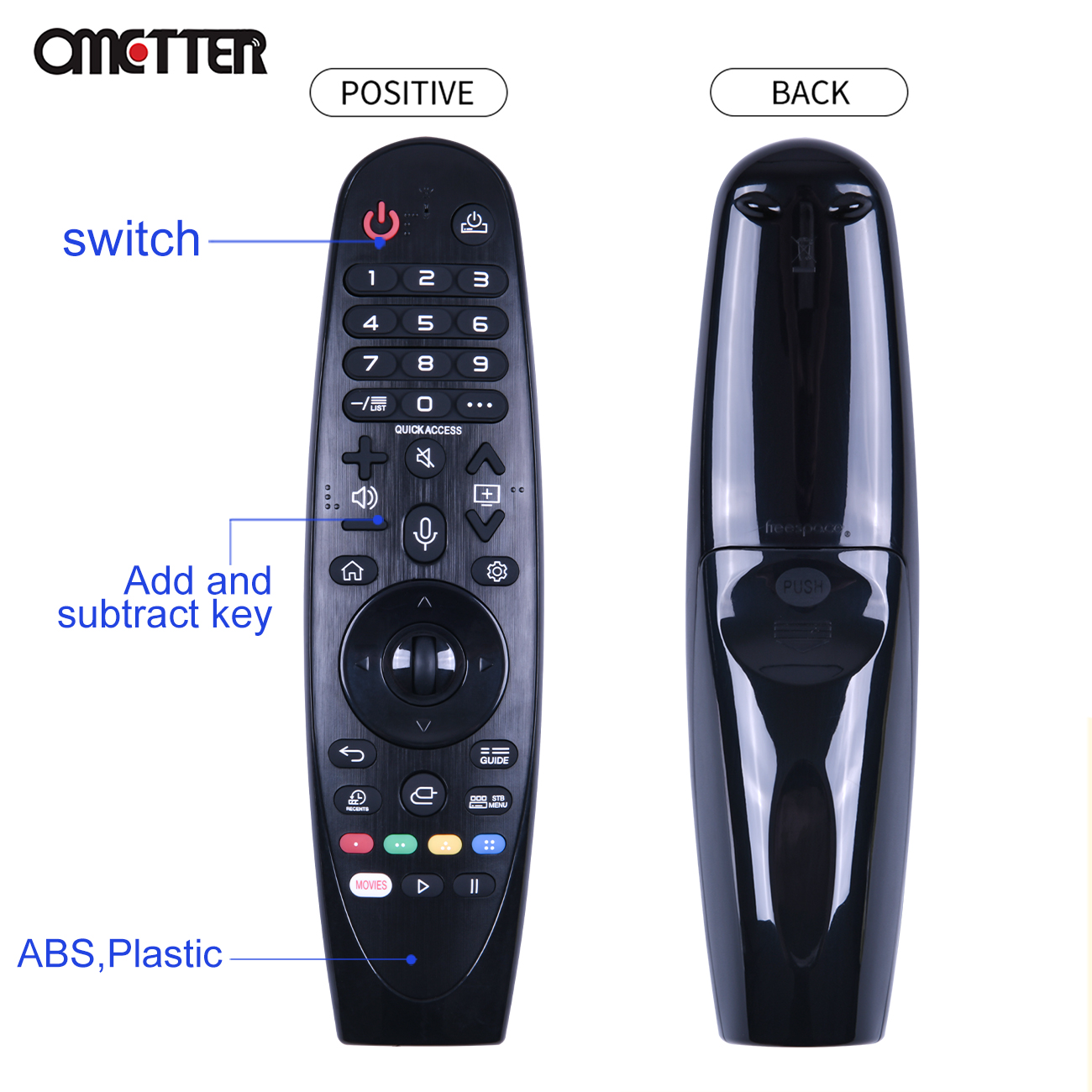 AN-MR19BA For TV Magic Remote Control 70UM7370PUA 65UM7300AUE 43UM7300PUA 55SM8600PUA No Voice No mouse