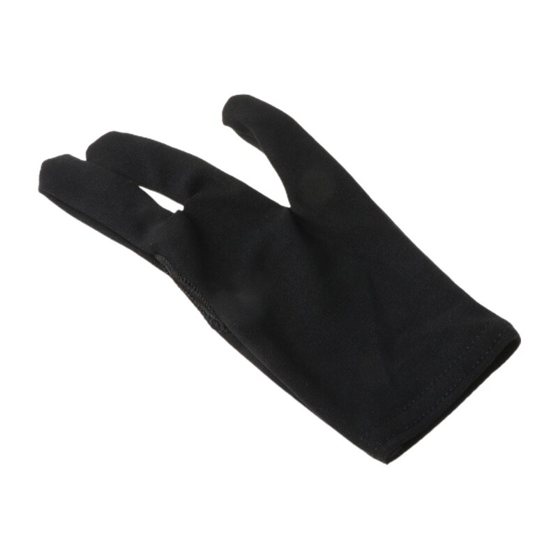 1pc Black Cue Billiard Pool Shooters 3 Fingers Gloves
