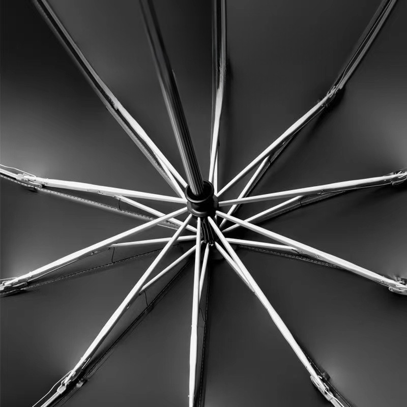 Paraguas Xiaomi a prueba de viento fuerte 107CM, paraguas plegable automático reforzado, mango de hebilla grande, resistente al viento, agua y al sol,