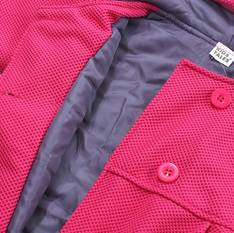 Winter style little girl children's Korean baby warm coat Hooded Coat 3 colors available