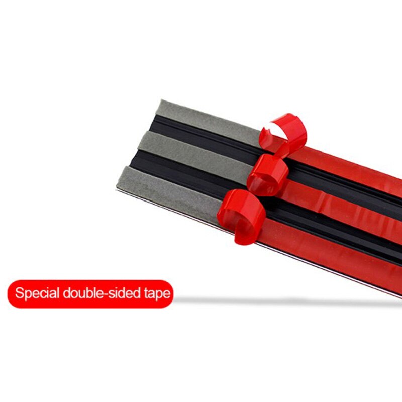 1* 2.5 mx 5cm bil silver krom gjutna dekorlister premium gummi material inredning för dörr stötfångare kant