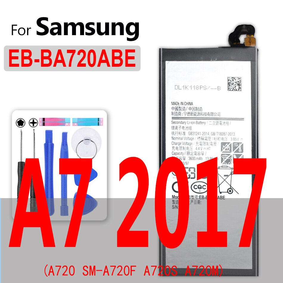 EB-BA310ABE de batería para móvil, para Samsung Galaxy A3, A5, A6, A7, A8, A9), SM A310, A500, A510, A520, A520F, A310M, A310Y, SM-A310F: EB-BA720ABE