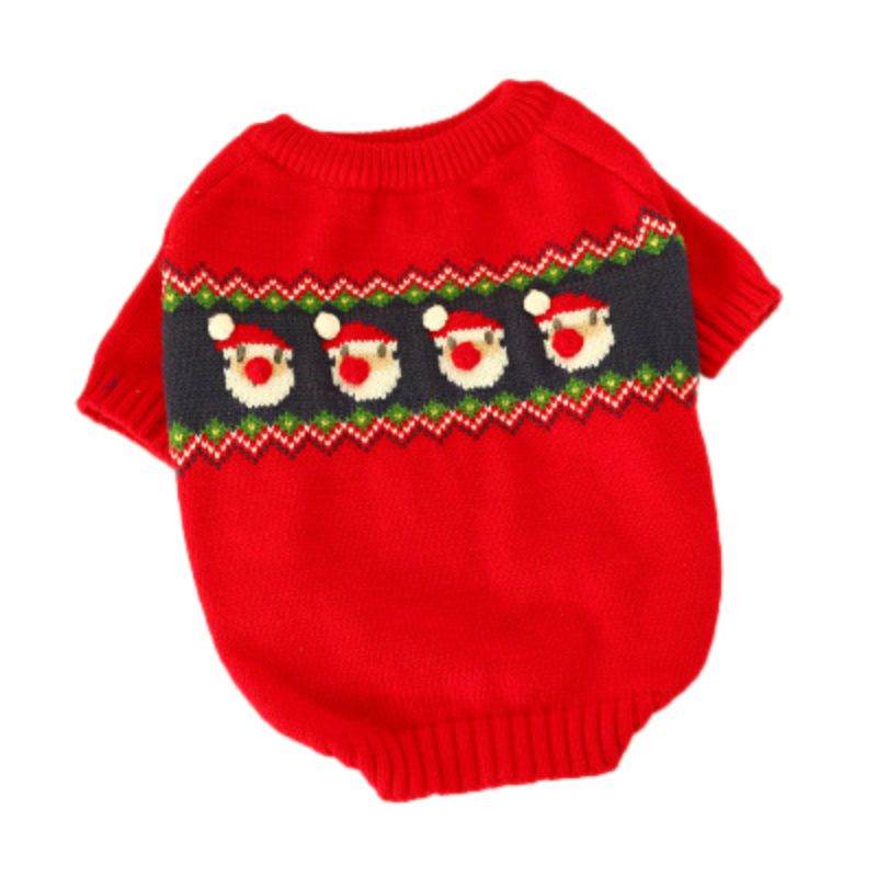 Déguisement de noël pour petits chiens | Vêtements en tissu, avec motif de dessin animé, pour animaux domestiques, chiens, 1 pièce: XL