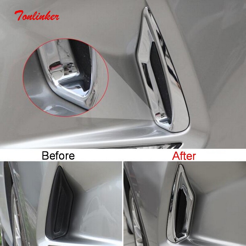 Tonlinker Exterieur Auto Voorbumper Naast Cover Stickers Voor Lexus RX300 450H Auto Styling 2 Stuks Abs Chrome cover Stickers