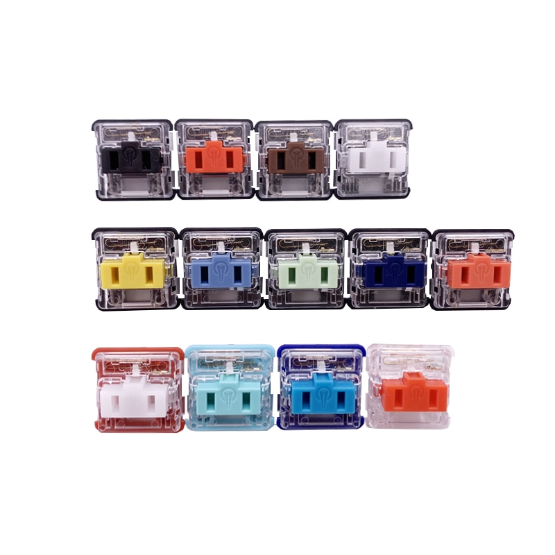 13pcs Kailh Low profile Mechanical Keyboard Switches series a set of Chocolates switches