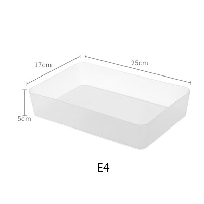 SUNEE Plastic Make Organizer Make Storage Box Cosmetische Lade Organizer Jewerly Container Nagellak Organizer: E4