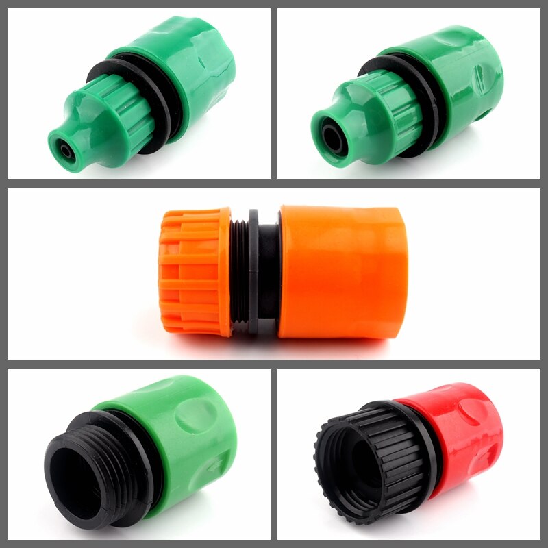 5 Style LCD Display Watering Timer Set Electronic Home Garden Ball Valve Water Timer For Garden Irrigation Controller: 5pcs connectors