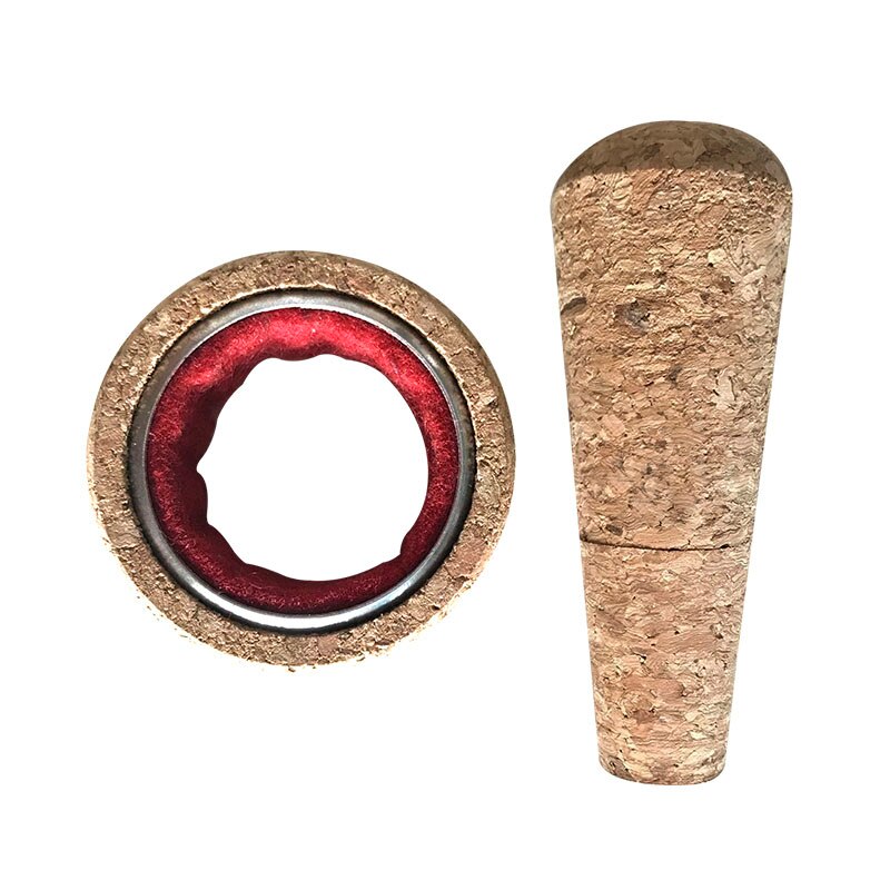 Wowshine All Cork Wine Pourer&amp; Wine Ring Set Food Grade: Default Title
