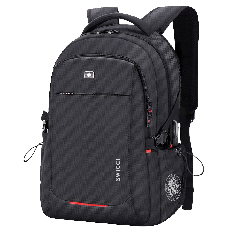 Travel 16 17.3 inch Laptop swiss Backpack USB Charging Anti-Theft Business Luggage Daypack for Men Women College School Bag