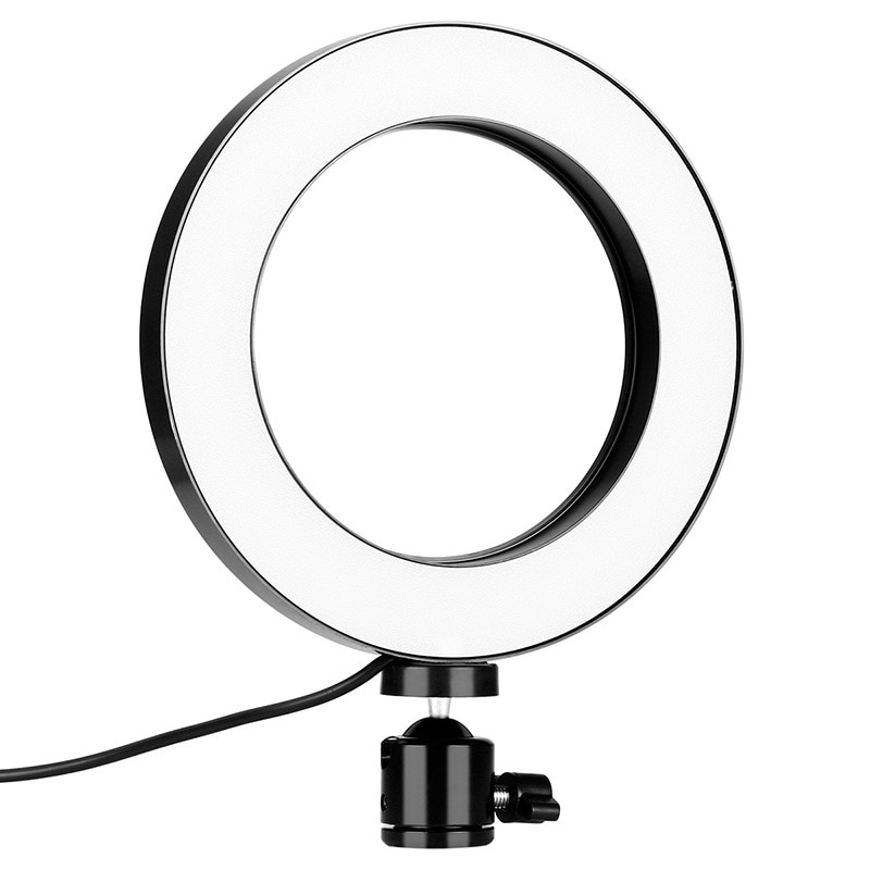 Móvel ptz com suporte 7.9 "16cm led estúdio selfie anel luz aros câmera de vídeo foto telefone lâmpada luz anel tripé telefone maquiagem