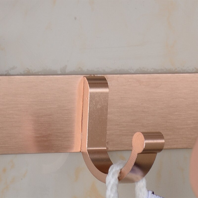 Håndkleholder baderom aluminium rose gull henger fold matt badehåndkle rack veggmontering vaskerom hylle