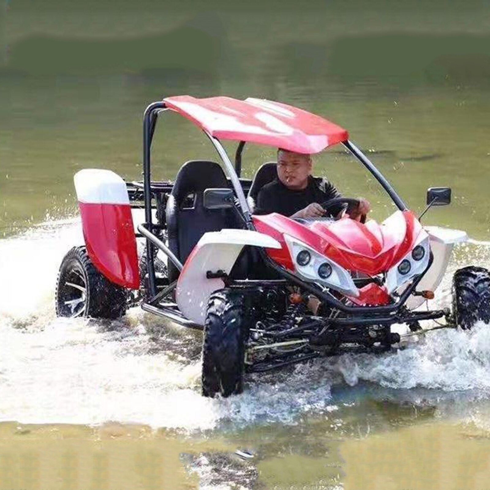 Universal 3-spoken Steering Wheel for Go Kart Go Carts Scooter Karting Balance