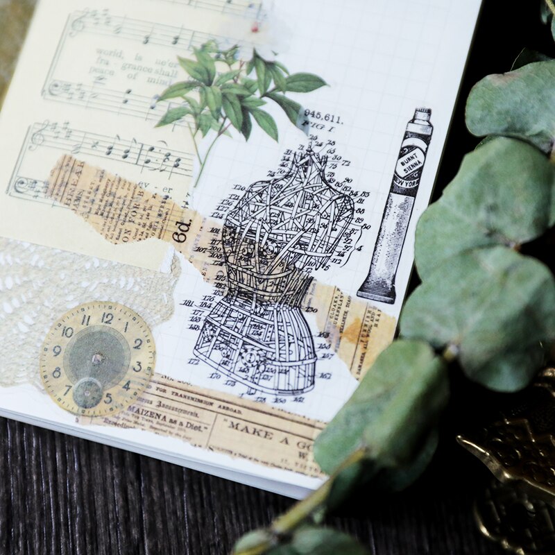 KLJUYP 88 stks Vintage Mechanische Tekening Velijn Stickers voor