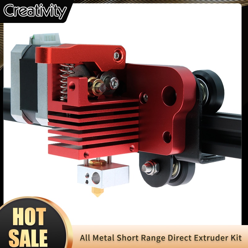 Hotend – kit d&#39;extrudeuse directe tout en métal 12V/24V MK8, alimentation facile, pause-chaleur spéciale pour Ender 3/Ender-3V2/CR-10